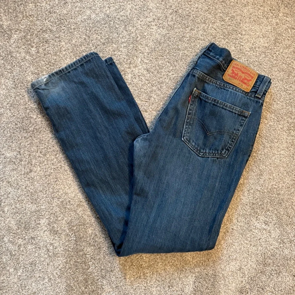 Levis 527 Slim Bootcut Jeans Mens 33x34 Medium Wash Blue Denim Pants